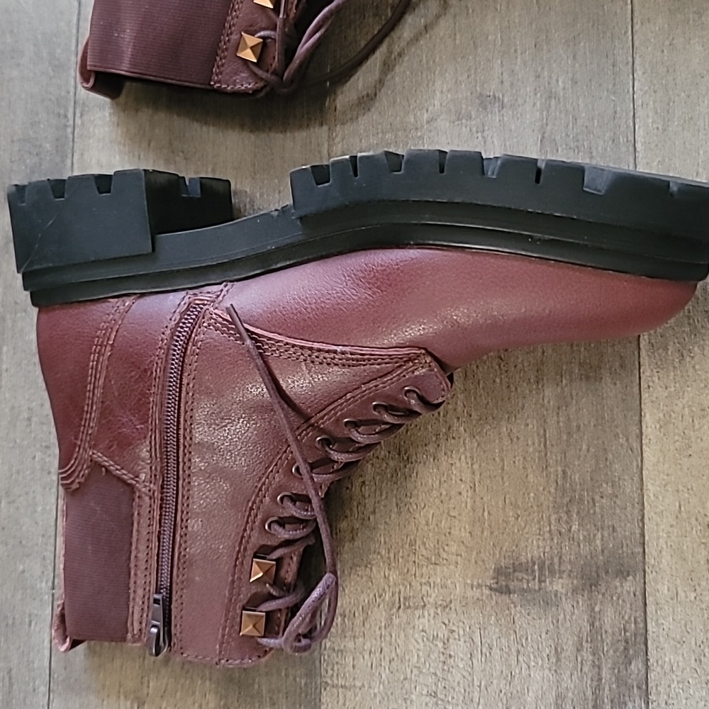 Aldo Leap leather combat ankle boots, EUC - Picture 5 of 12